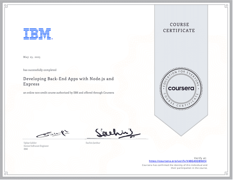 Developing Back-End Apps with Node.js and Express Developing Back-End Apps with Node.js and Express
